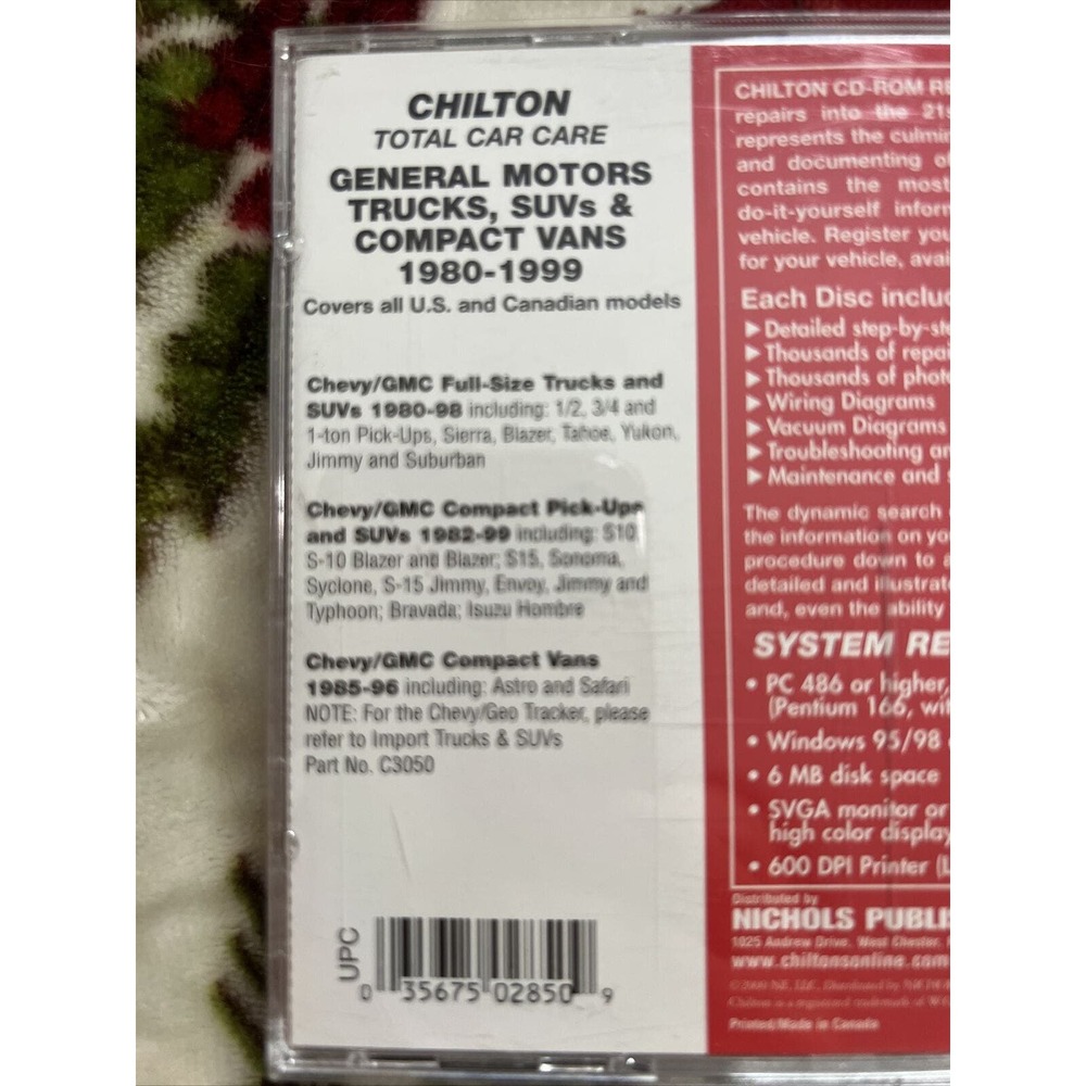 GM Trucks, SUVs, and Compact Vans, 1980-99 by Chilton CD-Rom - Picture 5 of 6